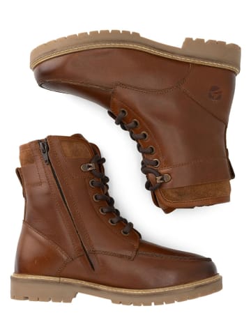 TRAVELIN' Leren boots "Tronstad" lichtbruin