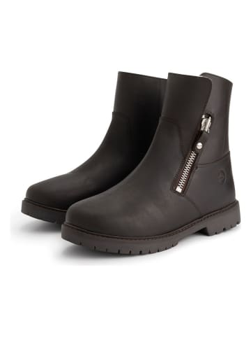 TRAVELIN' Leren boots "Vaerum" bruin