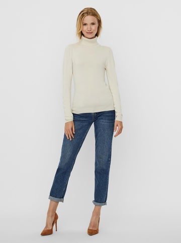 Vero Moda Rollkragenpullover in Creme