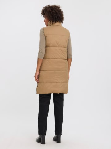 Vero Moda Doorgestikte bodywarmer "Uppsala" beige