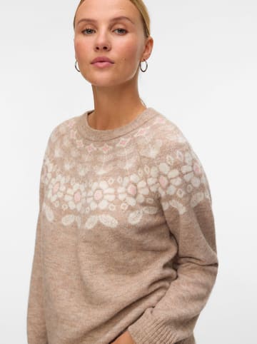 Vero Moda Sweter w kolorze beżowym