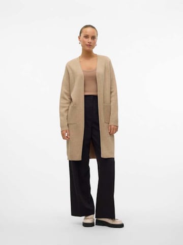 Vero Moda Kardigan "Saba" w kolorze beżowym