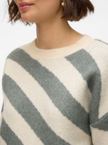 Vero Moda Pullover in Türkis/ Beige