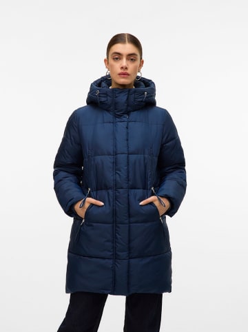 Vero Moda Doorgestikte jas donkerblauw
