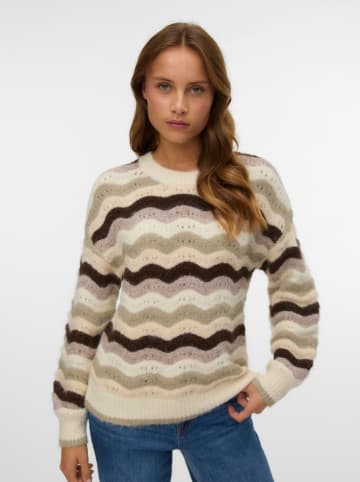 Vero Moda Pullover in Beige/ Braun