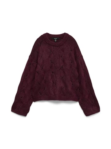 Vero Moda Sweter w kolorze bordowym