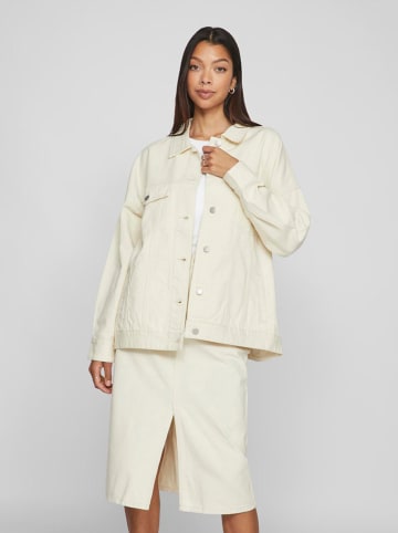Vila Jeansjacke in Creme