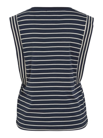 Vila Top "Veriana" donkerblauw/wit