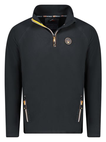 Geographical Norway Fleecepullover in Schwarz