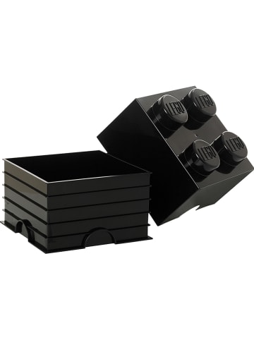 LEGO Opbergbox "Brick 4" zwart - (B)25 x (H)18 x (D)25 cm