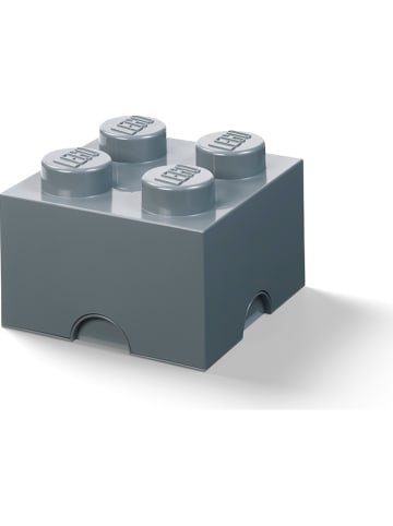 LEGO Opbergbox "Brick 4" grijs - (B)25 x (H)18 x (D)25 cm