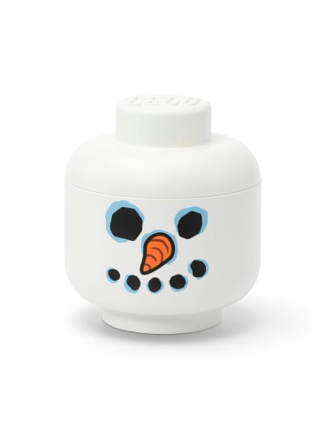 LEGO Opbergbox "Snowman" wit - (H)19,5 x Ø 16 cm