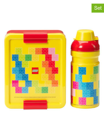 LEGO 2tlg. Lunchset "Brick" in Gelb