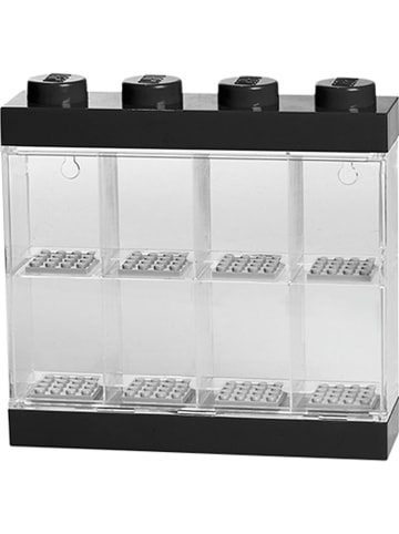 LEGO Figuren-Schaukasten in Schwarz - (B)19,1 x (H)18,4 x (T)4,7 cm