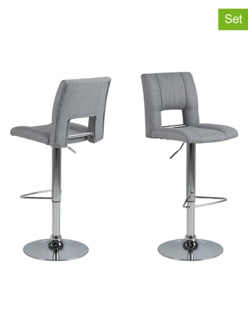 Actona Hockery barowe (2 szt.) "Sylvia" w kolorze szarym - 41,5 x 115 x 52 cm