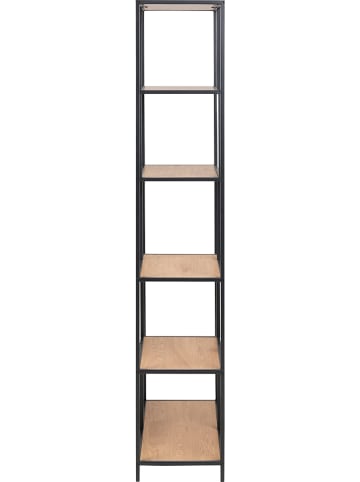 Actona Regał "Seaford" w kolorze jasnobrązowo-czarnym na książki - 77 x 185 x 35 cm