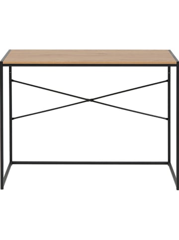 Actona Biurko "Seaford" w kolorze jasnobrązowo-czarnym - 100 x 75 x 45 cm