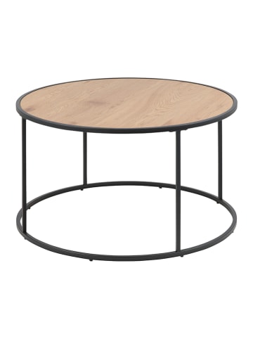 Actona Couchtisch "Seaford" in Schwarz/ Wildeiche - (H)45 cm