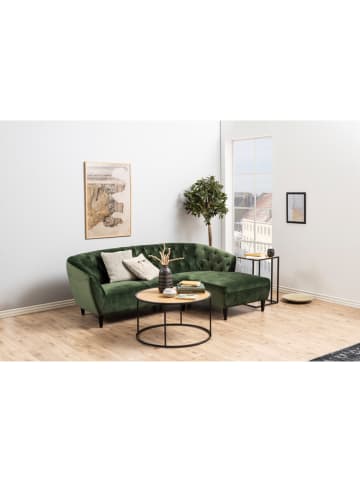 Actona Salontafel "Seaford" zwart/eikenkleurig - (H)45 cm