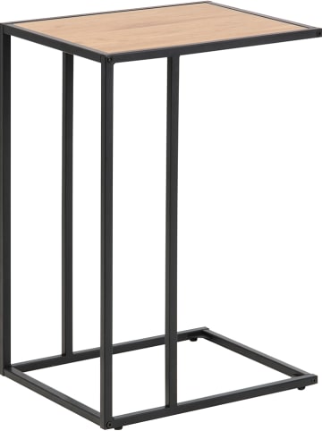Actona Beistelltisch "Seaford" in Schwarz/ Natur - (B)43 x (H)63 x (T)35 cm