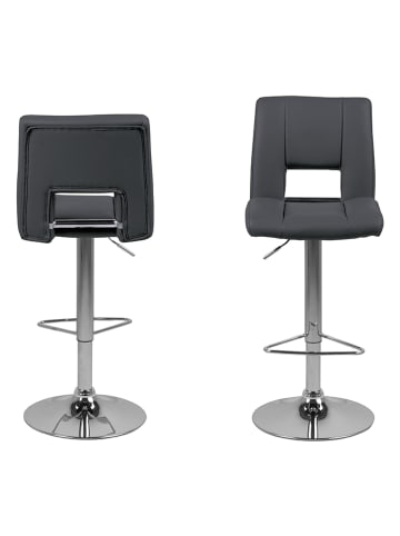 Actona 2er-Set: Barhocker "Sylvia" in Grau - (B)41,5 x (H)115 x (T)52 cm