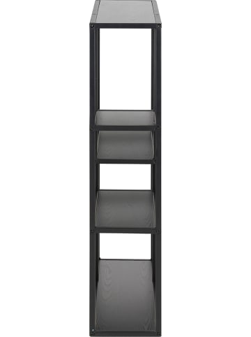 Actona Wandregal "Seaford" in Schwarz - (B)75 x (H)91 x (T)20 cm