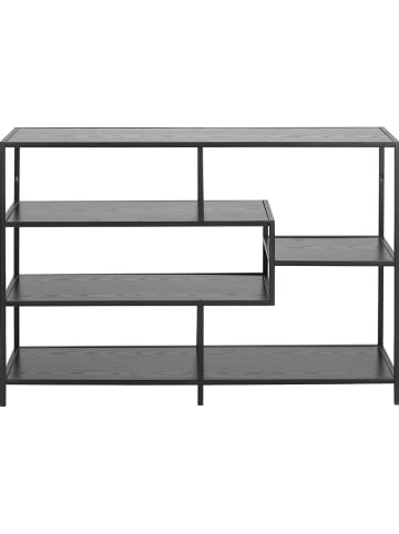 Actona Regał "Seaford" w kolorze czarnym na książki - 114 x 78 x 35 cm