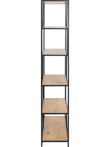 Actona Kast "Seaford" eikenkleurig/zwart - (B)114 x (H)185 x (D)35 cm