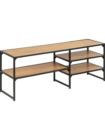 Actona TV-Bank "Seaford" in Hellbraun/ Schwarz - (B)120 x (H)46 x (T)33 cm
