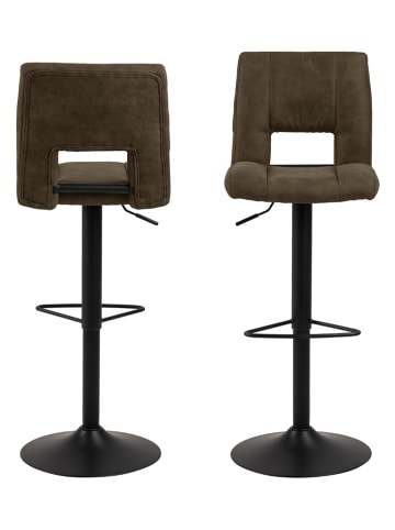 Actona 2er-Set: Barhocker "Sylvia" in Oliv - (B)41,5 x (H)115 x (T)52 cm