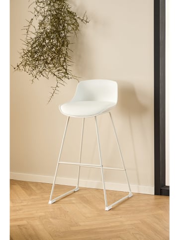 Actona 2-delige set: barkrukken "Tina" wit - (B)43 x (H)94 x (D)49 cm