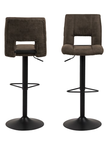 Actona 2-delige set: barkrukken "Sylvia" antraciet - (B)41,5 x (H)115 x (D)52 cm