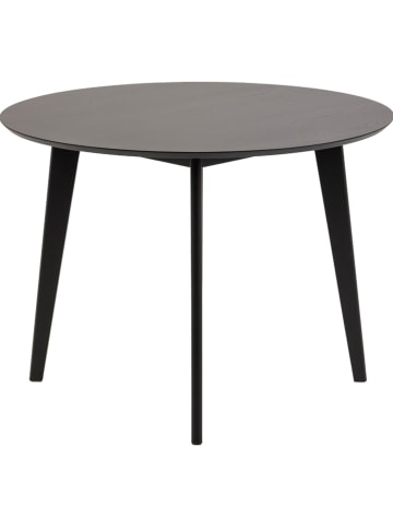 Actona Stół "Roxby" w kolorze czarnym do jadalni - wys. 76 x Ø 105 cm