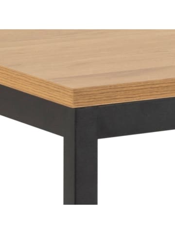 Actona Eettafel "Seaford" lichtbruin/zwart - (B)160 x (H)80 x (D)74 cm
