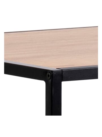 Actona Bartafel "Seaford" naturel/zwart - (B)120 x (H)105 x (D)60 cm