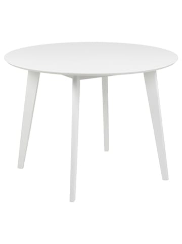Actona Stół w kolorze białym do jadalni - wys. 76 x Ø 105 cm