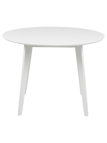 Actona Stół w kolorze białym do jadalni - wys. 76 x Ø 105 cm