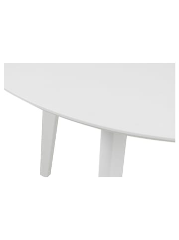Actona Stół w kolorze białym do jadalni - wys. 76 x Ø 105 cm