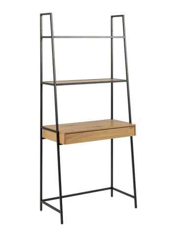 Actona Bureau "Seaford" lichtbruin/zwart - (B)77 x (H)174,5 x (D)36 cm