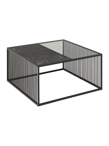 Actona Salontafel "Strington" zwart - (B)80 x (H)40 x (D)80 cm