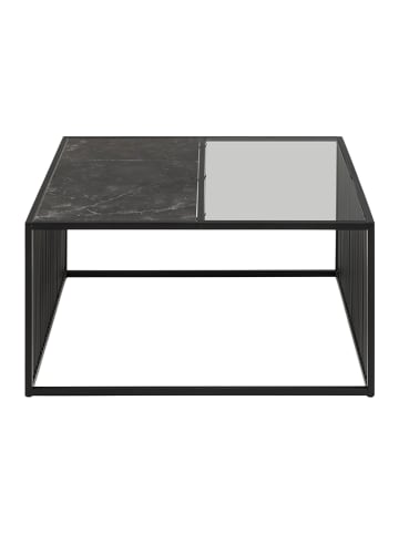 Actona Salontafel "Strington" zwart - (B)80 x (H)40 x (D)80 cm