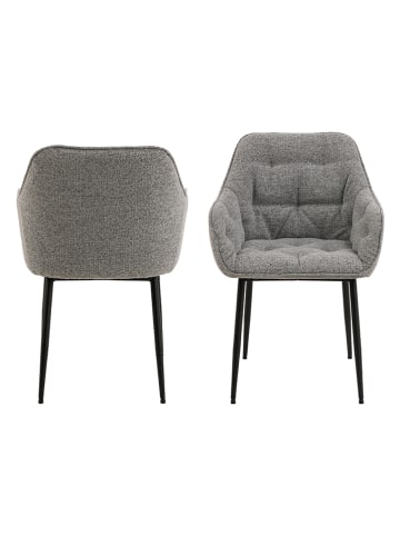 Actona 2er-Set: Esszimmerstühle "Brooke" in Grau - (B)58 x (H)83 x (T)55 cm