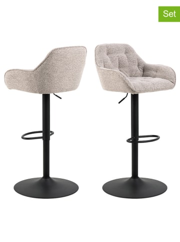 Actona 2er-Set: Barhocker "Brooke" in Beige - (B)52 x (H)109 x (T)52 cm