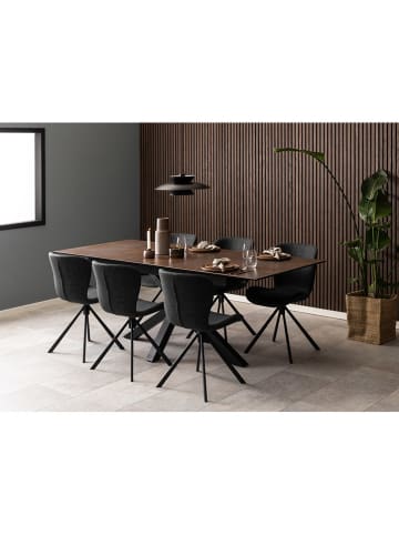 Actona 2-delige set: eetkamerstoelen "Batilda" donkergrijs - (B)46,5 x (H)81 x (D)53 cm