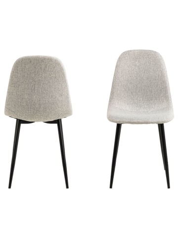 Actona 4er-Set: Esszimmerstühle "Celia" in Hellgrau - (B)44 x (H)86 x (T)54 cm