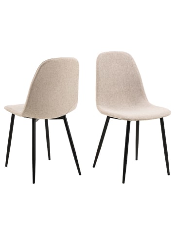 Actona 4er-Set: Esszimmerstühle "Celia" in Beige - (B)54 x (H)86 x (T)44 cm