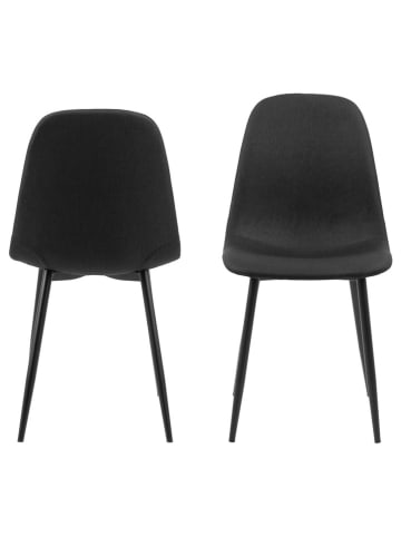 Actona 4er-Set: Esszimmerstühle "Celia" in Schwarz - (B)44 x (H)86 x (T)54 cm