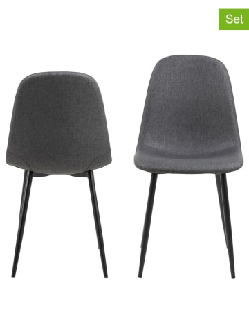 Actona 4er-Set: Esszimmerstühle "Celia" in Grau - (B)54 x (H)86 x (T)44 cm