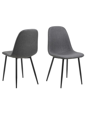 Actona 4er-Set: Esszimmerstühle "Celia" in Grau - (B)54 x (H)86 x (T)44 cm