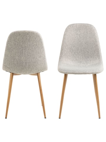 Actona 4er-Set: Esszimmerstühle "Celia" in Hellgrau - (B)44 x (H)86 x (T)54 cm